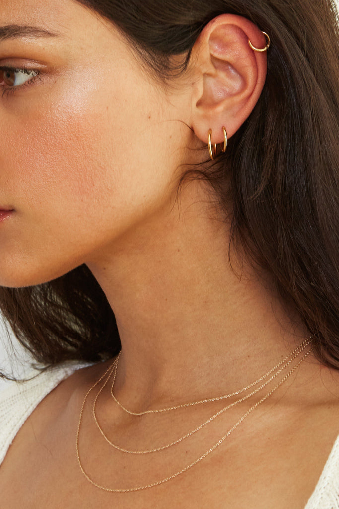 14K 18" Simple Necklace Necklace bagatiba
