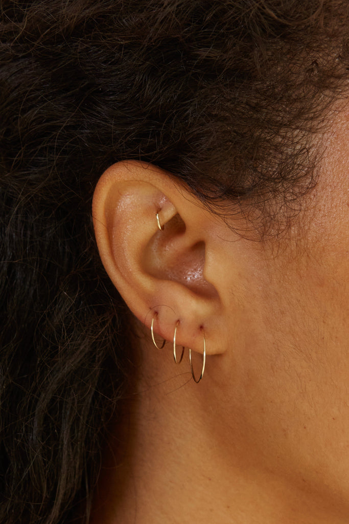 14K 303 Mini Hoops Earrings Bagatiba