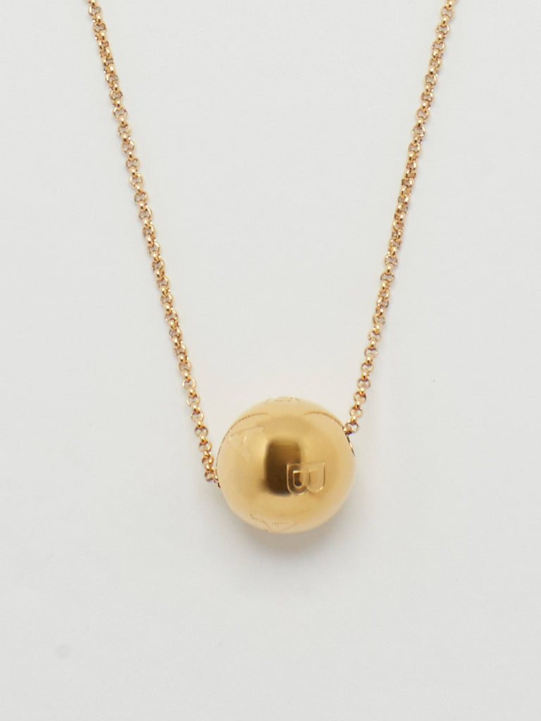 Detail shot flat lay Adjustable Sphere Necklace Necklace bagatiba