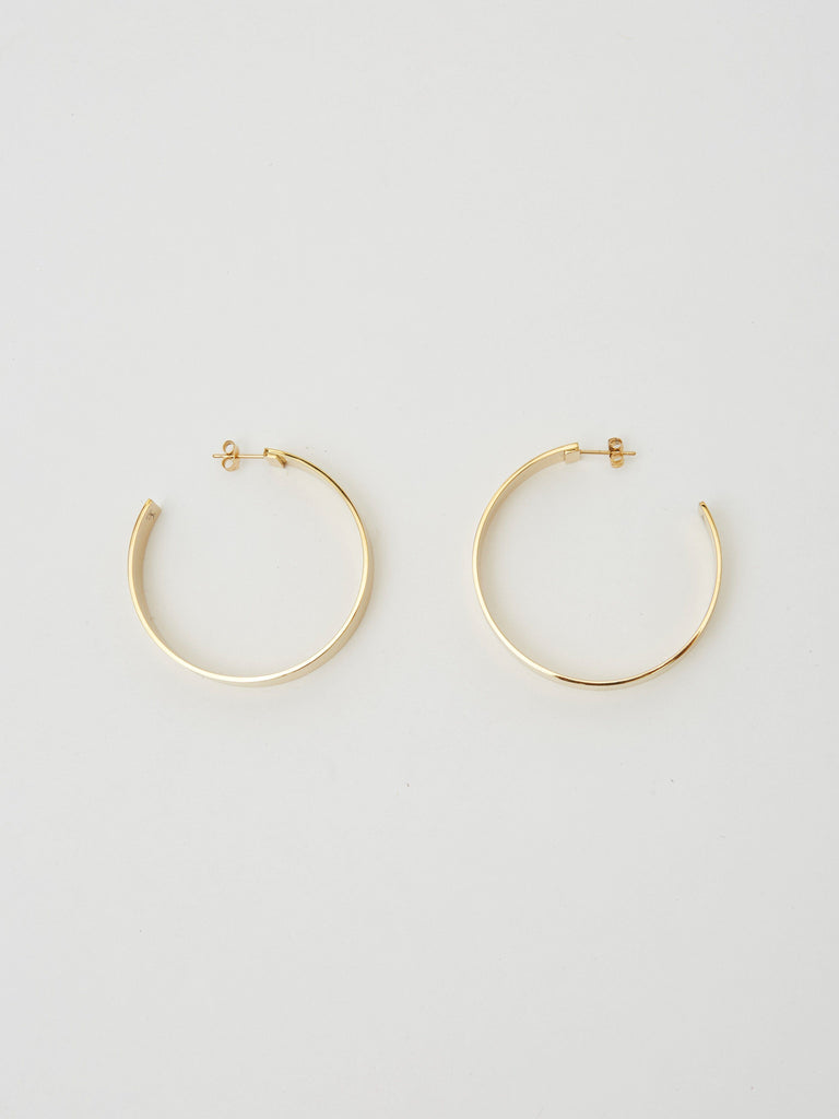 Flat lay view of Oversized Roma Hoops Earrings Bagatiba