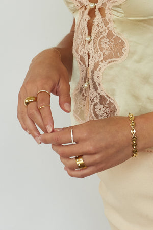 Polished Gold Ring - rollover