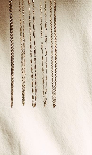 Roller choker and a few other choker styles shown in natural light