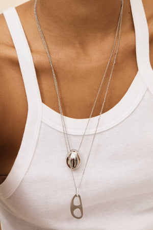 Silver Orb Necklace - rollover