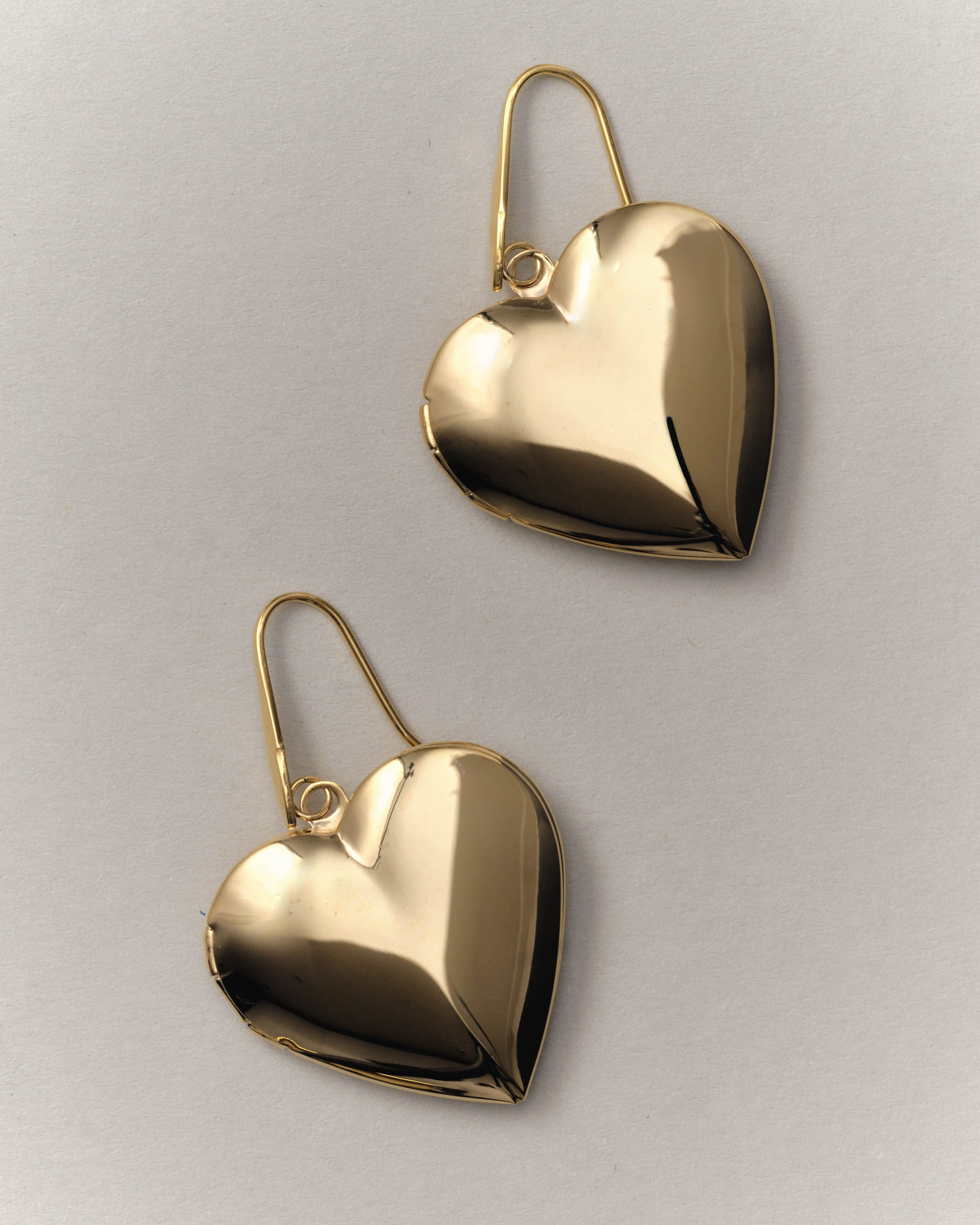 Heart Locket Drop Earrings Earrings bagatiba 