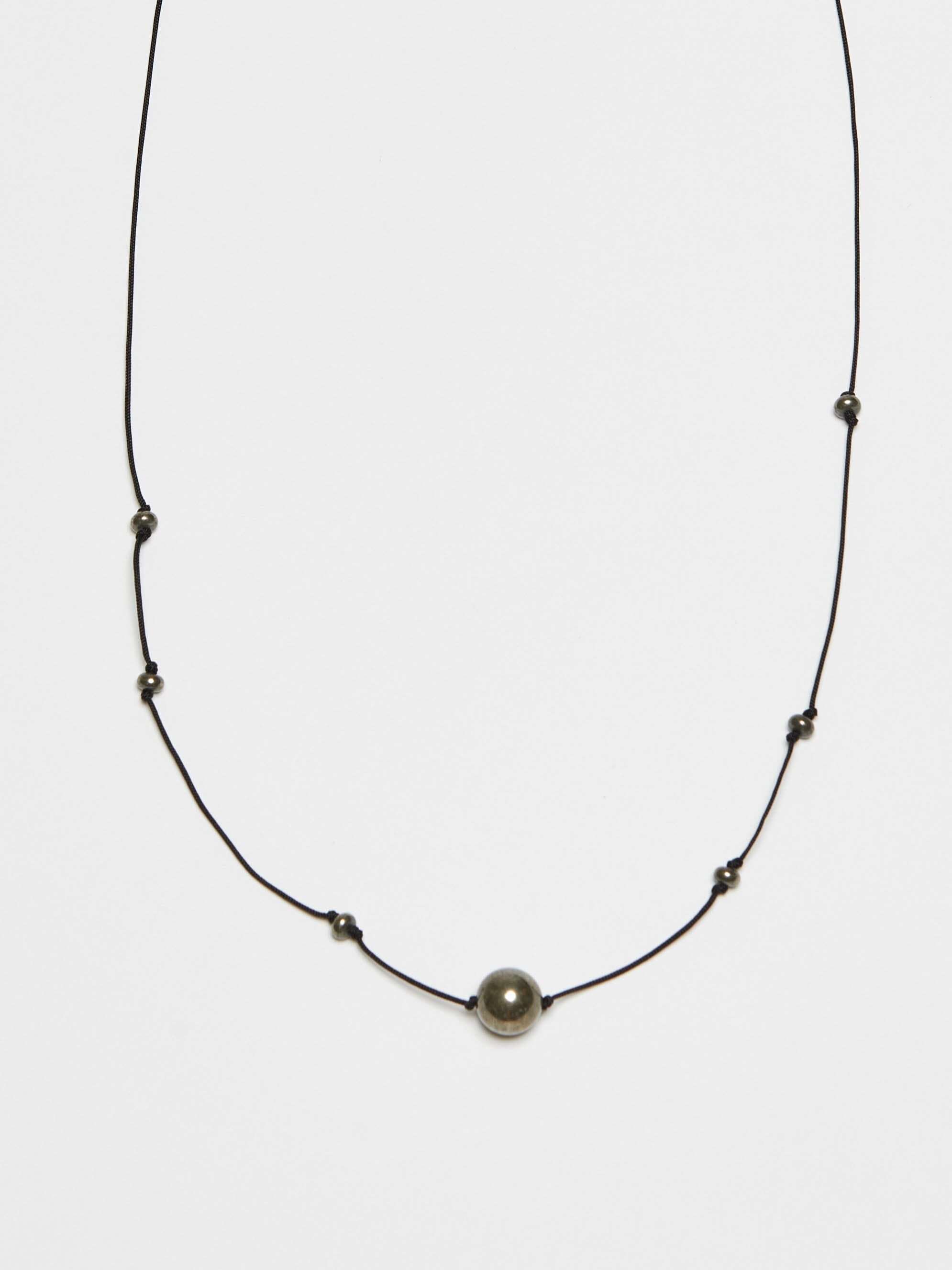 Knotted Pyrite Necklace necklace Bagatiba 