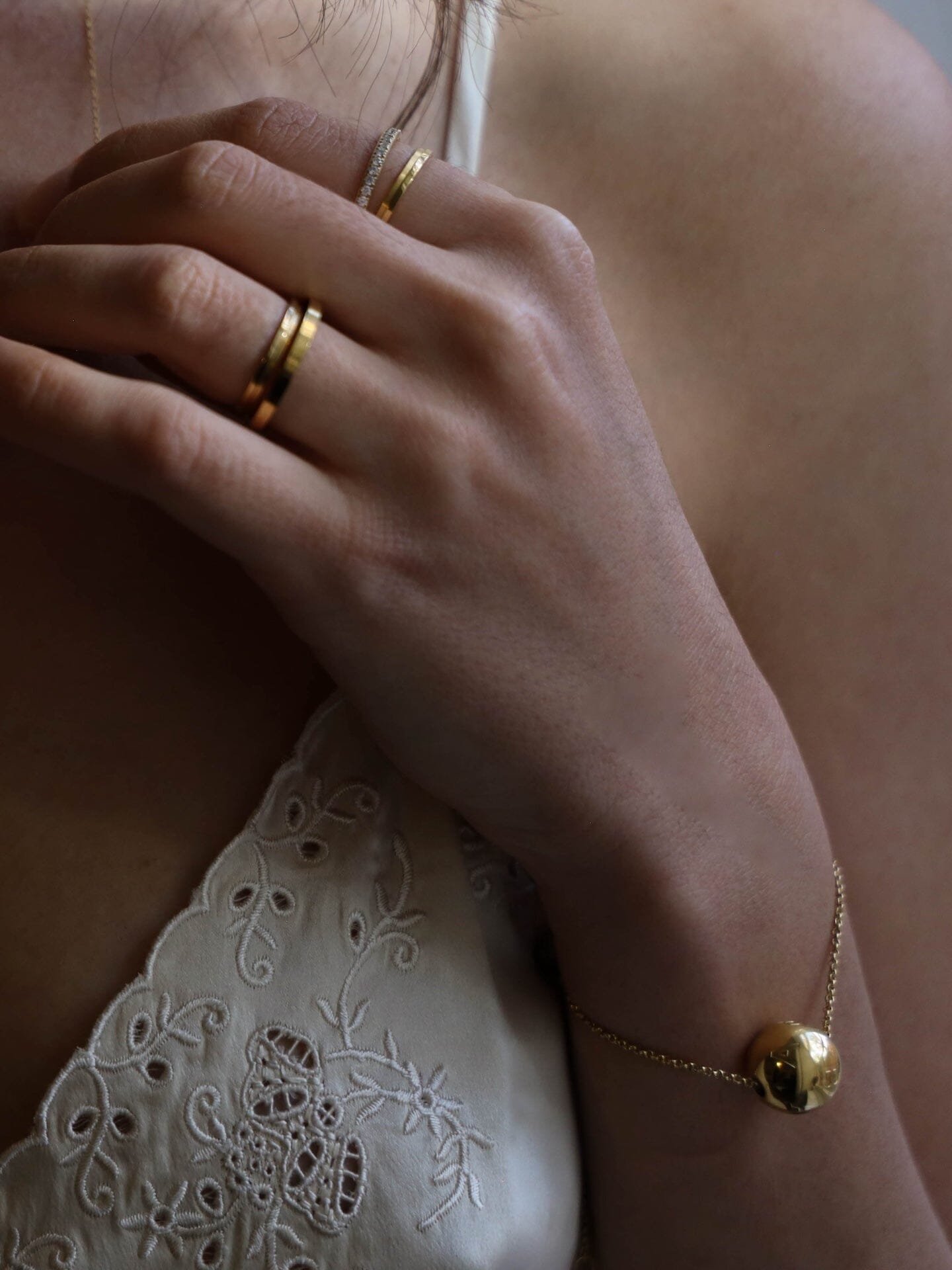 Polished Gold Ring Ring Bagatiba 