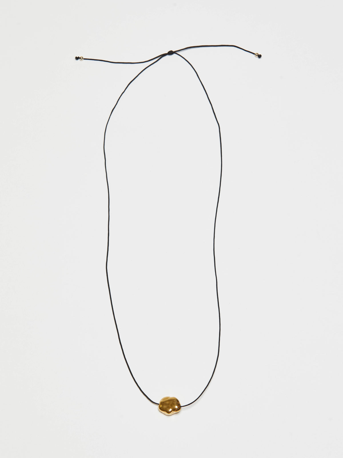 Single Gold Pearl Necklace necklace Bagatiba 