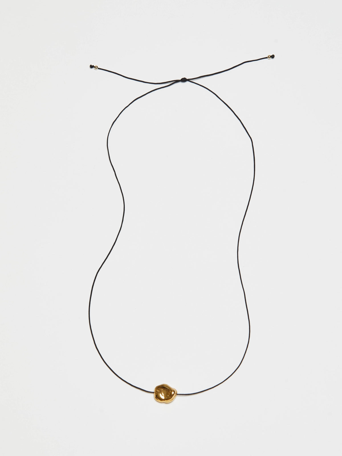 Single Gold Pearl Necklace necklace Bagatiba 