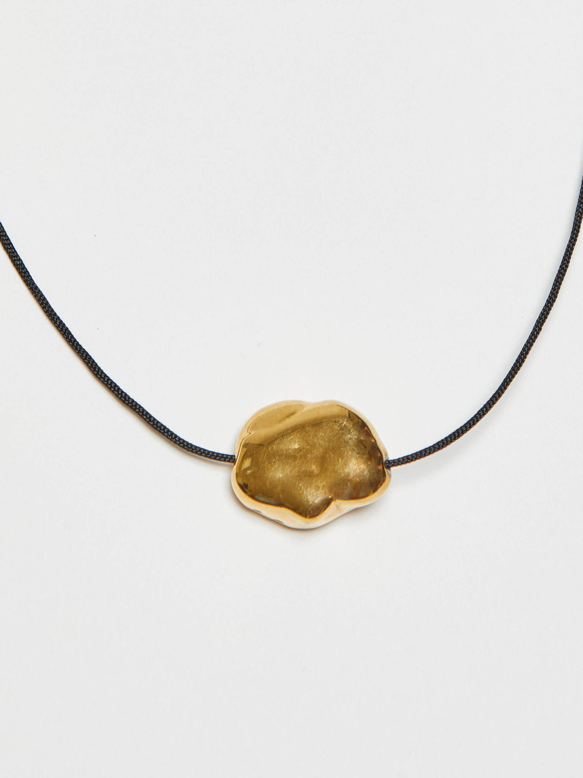 Single Gold Pearl Necklace necklace Bagatiba 