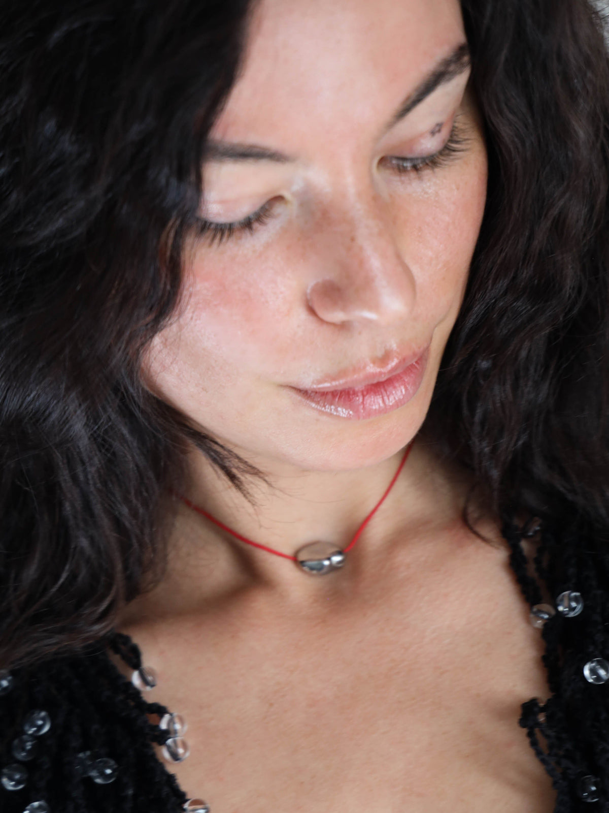 Single Silver Pearl Necklace necklace Bagatiba 