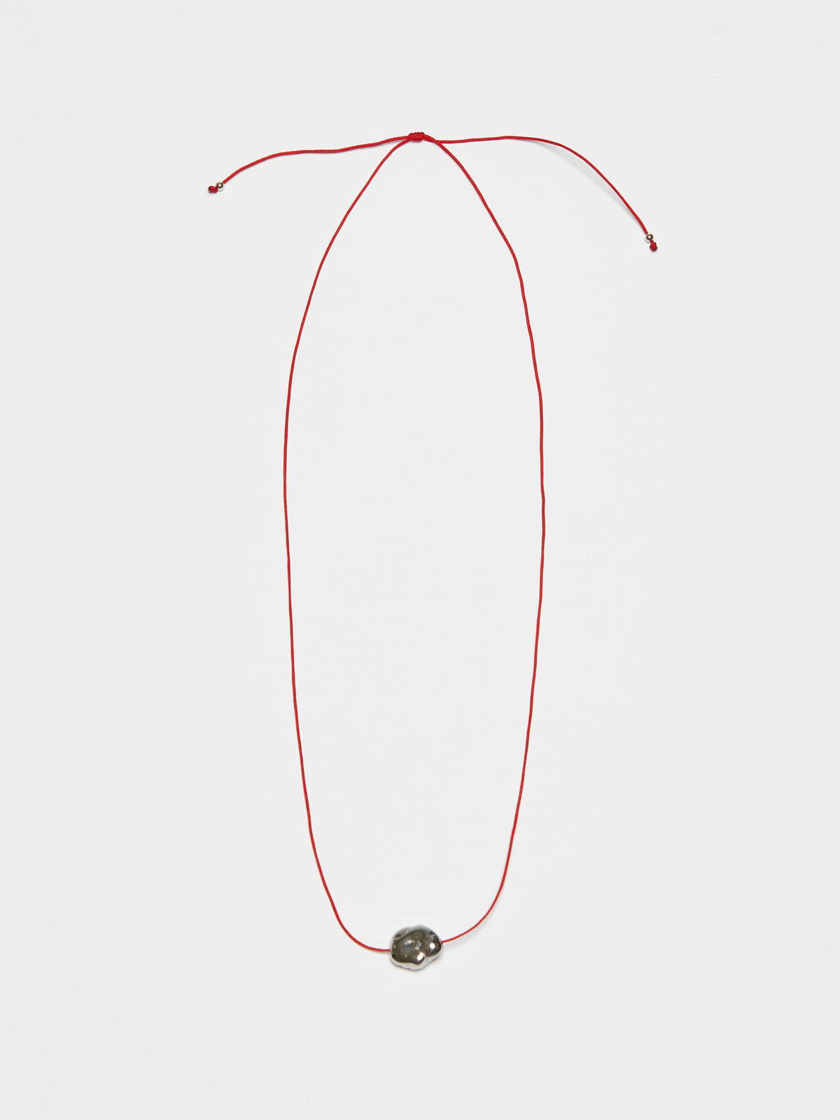 Single Silver Pearl Necklace necklace Bagatiba 