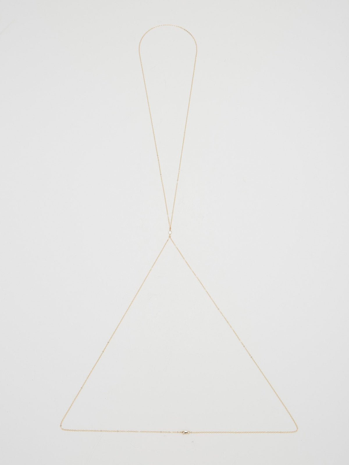 Full view flat lay of 14K Emma Body Chain Body Bagatiba 