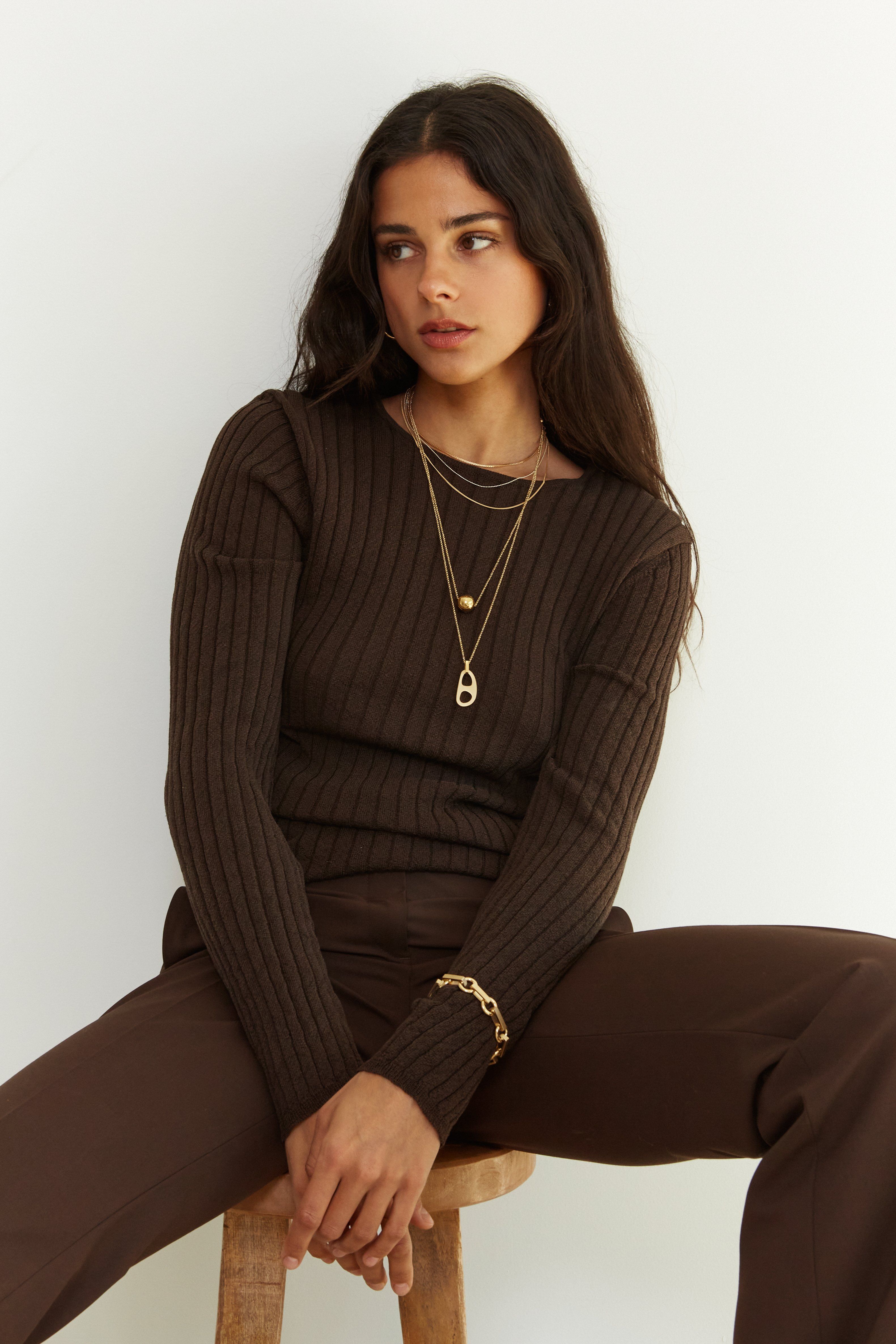 Adjustable Gold Tab Necklace Necklace bagatiba 