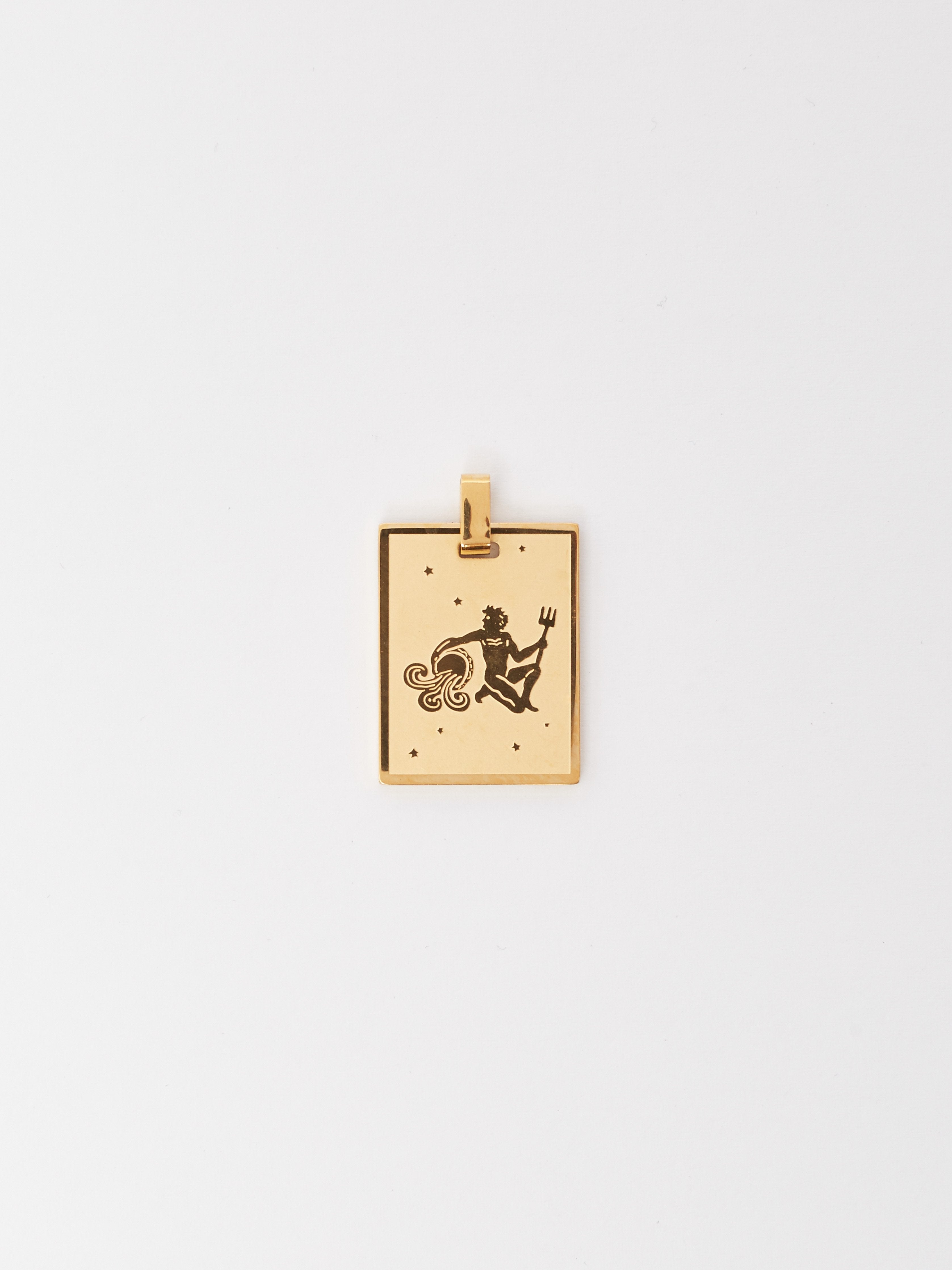 Flat lay of Aquarius Charm charm Bagatiba 