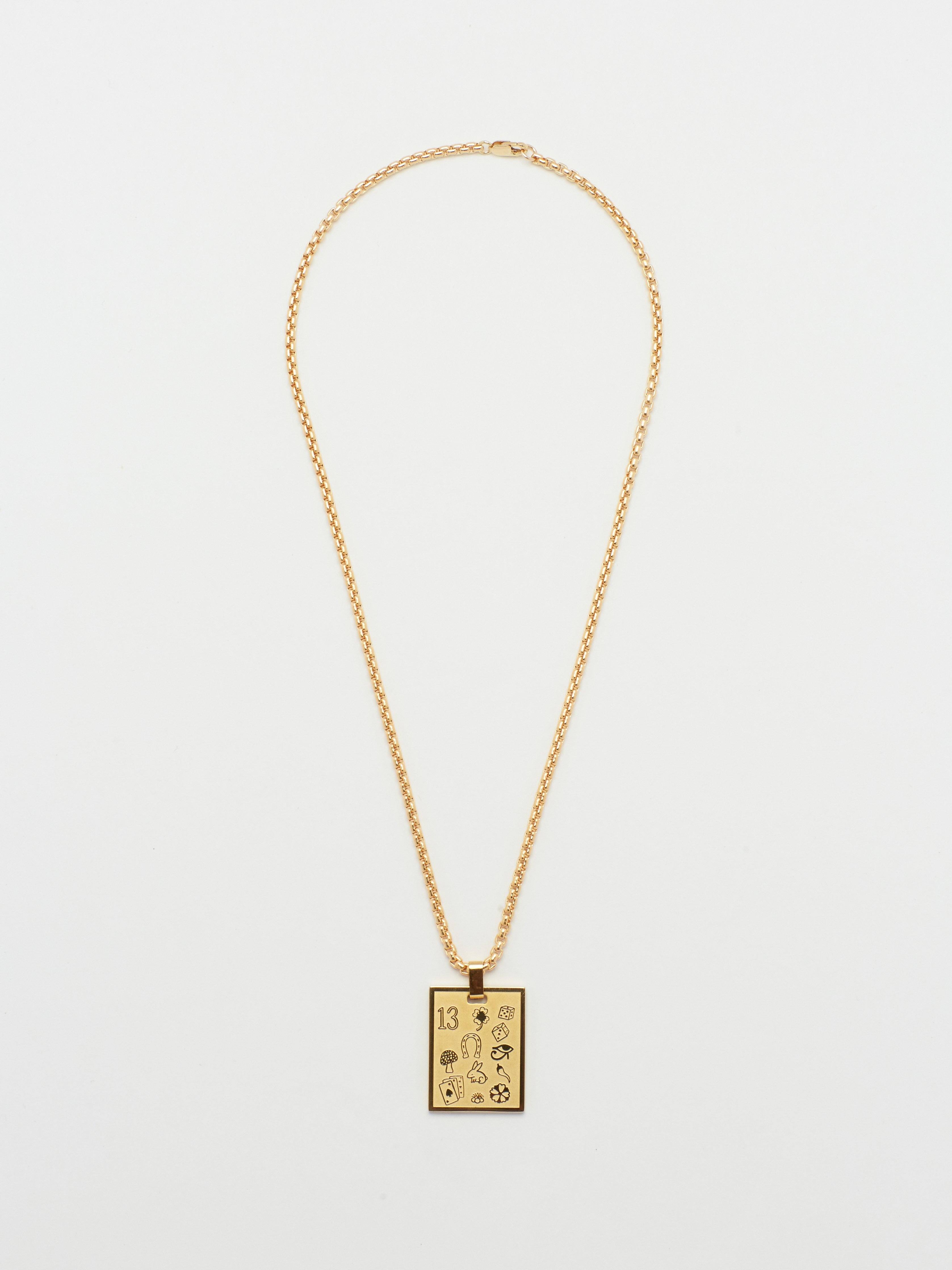 Full view flat lay of Bagatiba Lucky Charm on 16" Snake Chain  Bagatiba