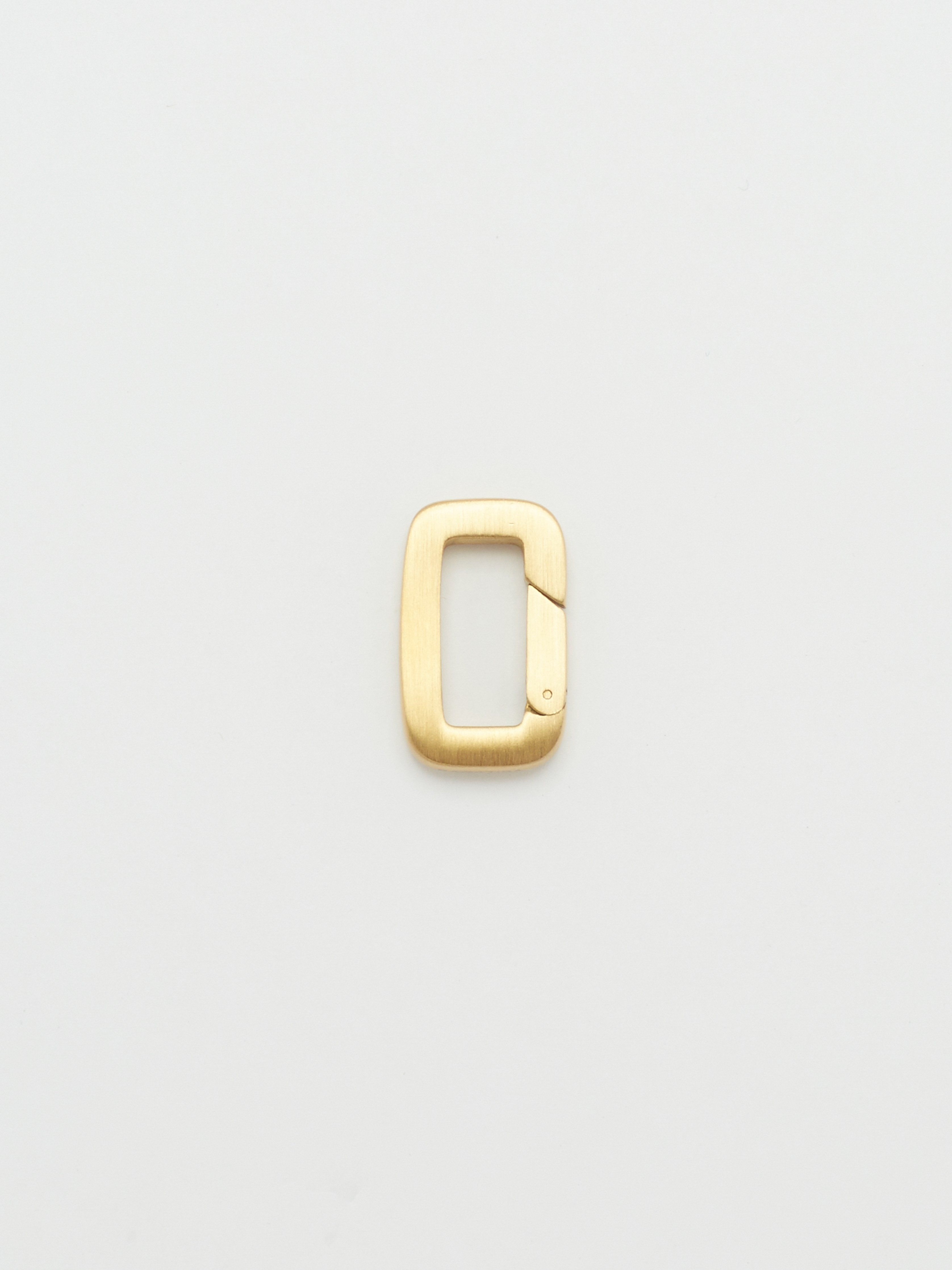 Full view flat lay of Brushed Gold Cara Clip Body Bagatiba 