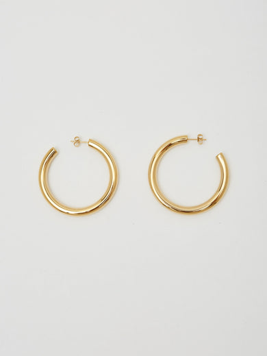 Gold Hollow Hoops