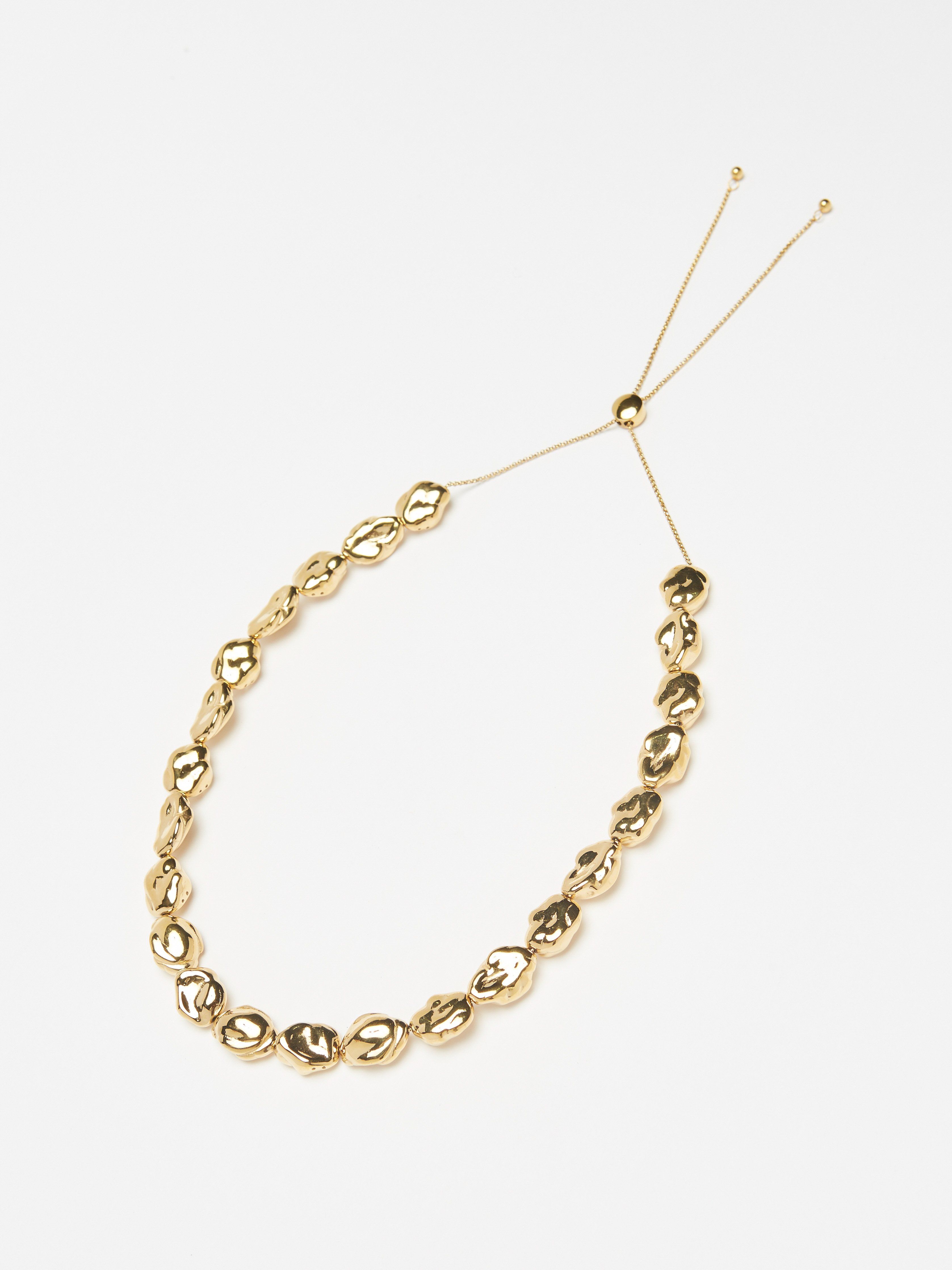 Gold Pearl Necklace Necklace bagatiba 