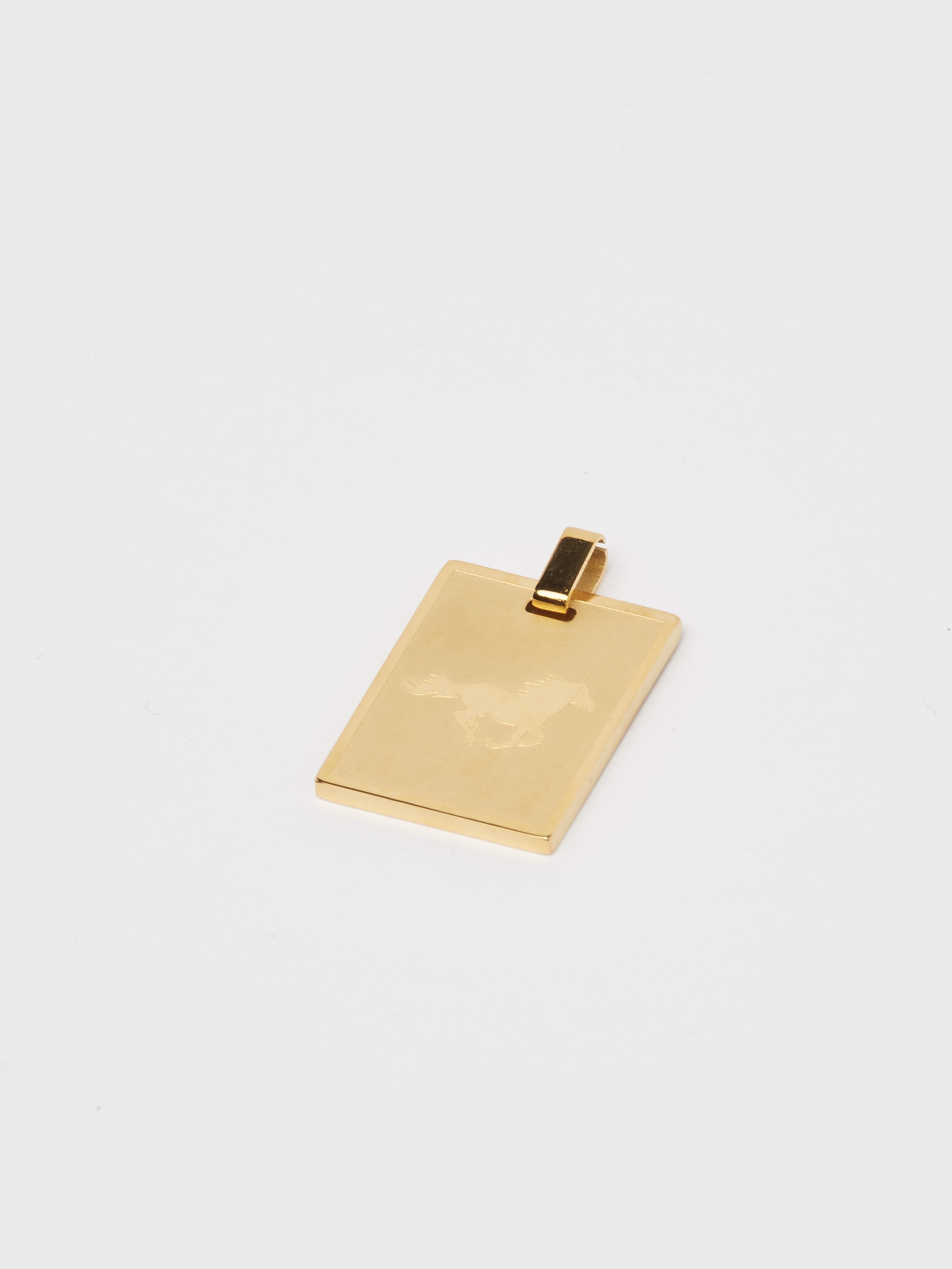 Angled view flat lay of Horse Charm charm Bagatiba 