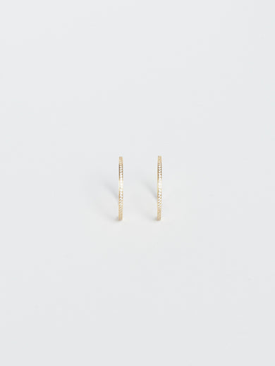 Medium Diamond Hoops