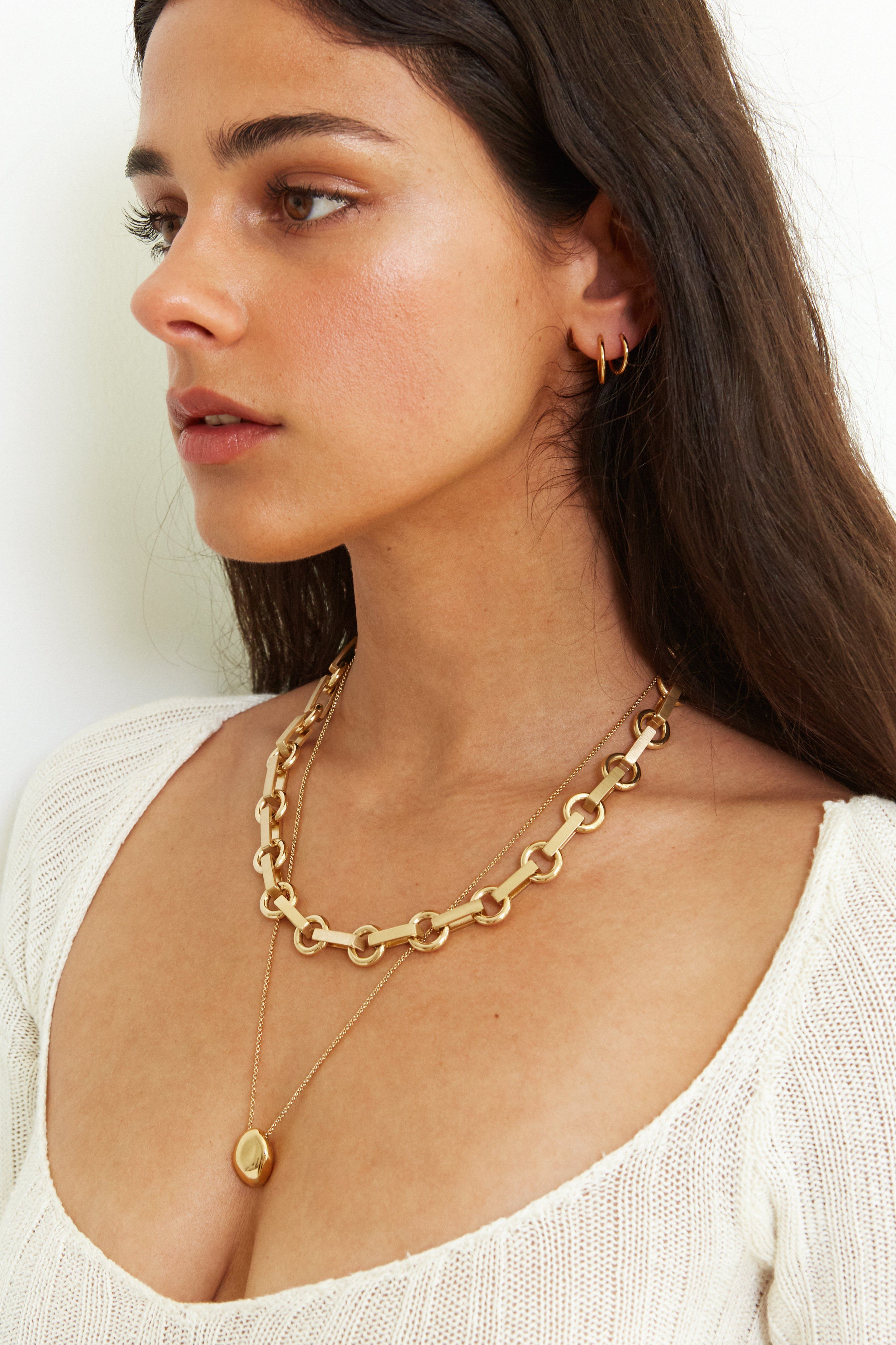 Mini Gold Orb Necklace Necklace Bagatiba 