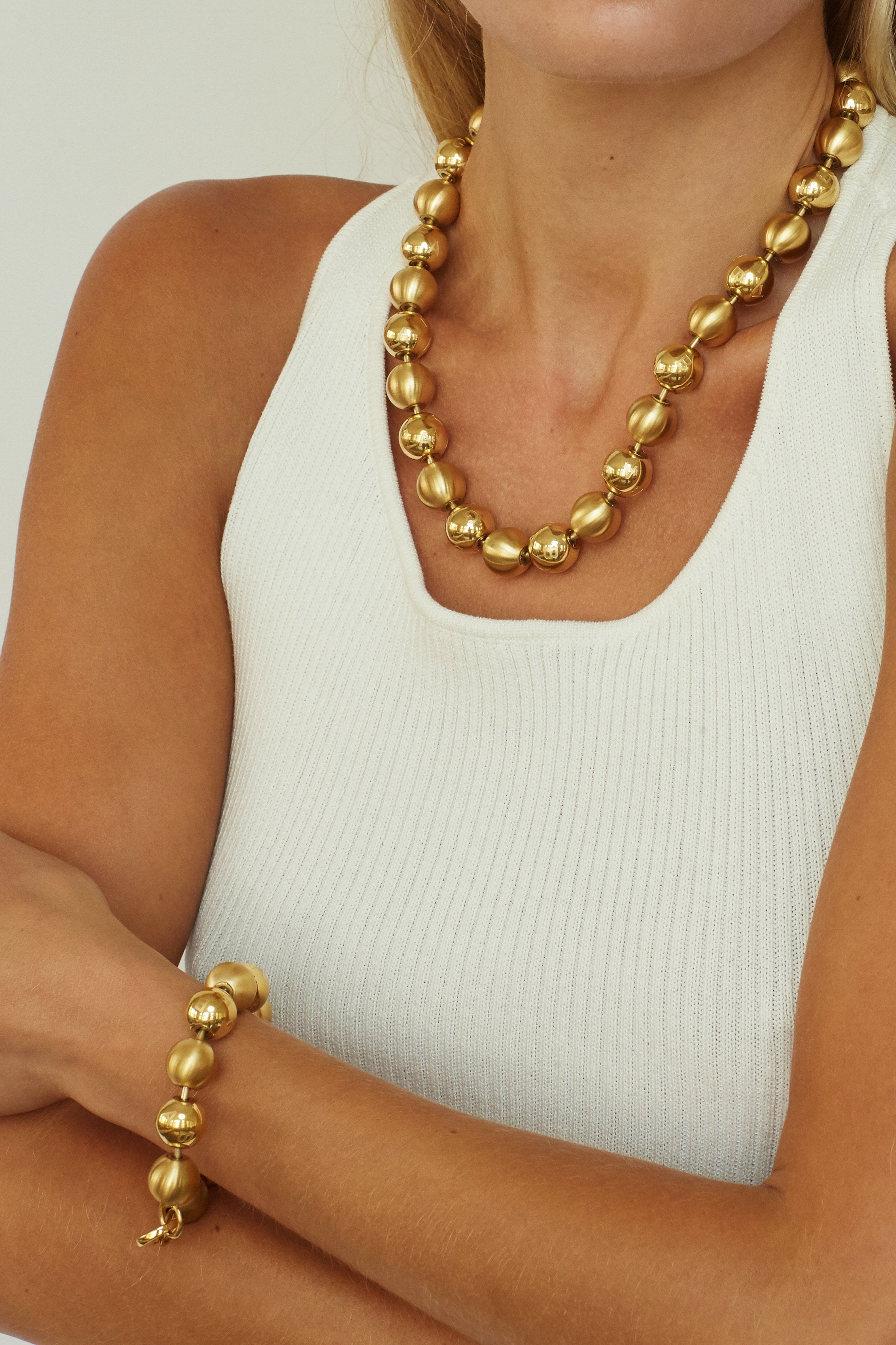 Mixed Sphere Bracelet Necklace bagatiba 