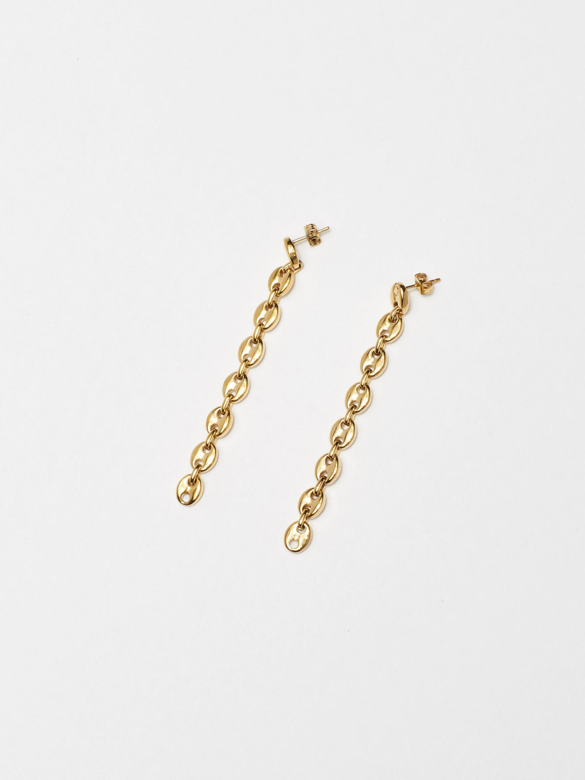 Angled flat lay of Onia Drop Earrings Earrings Bagatiba 