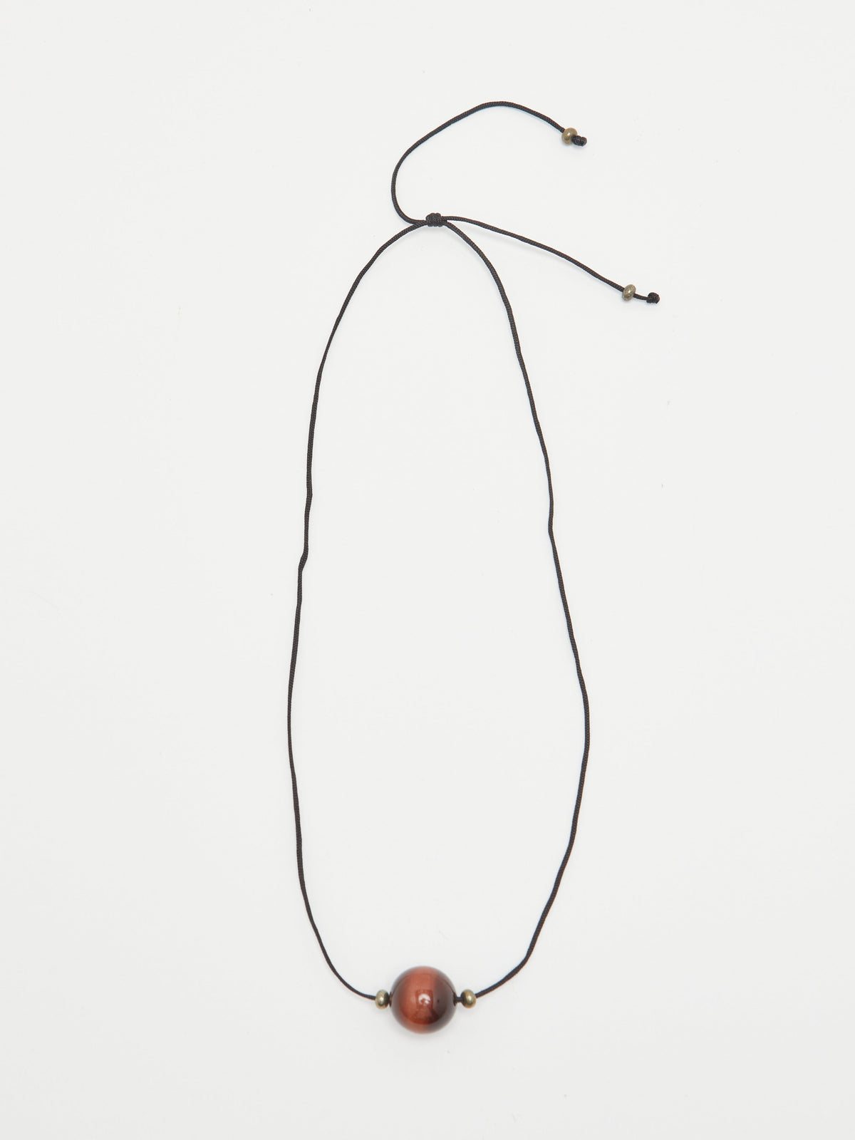 Red Tiger Eye Necklace necklace Bagatiba flat lay