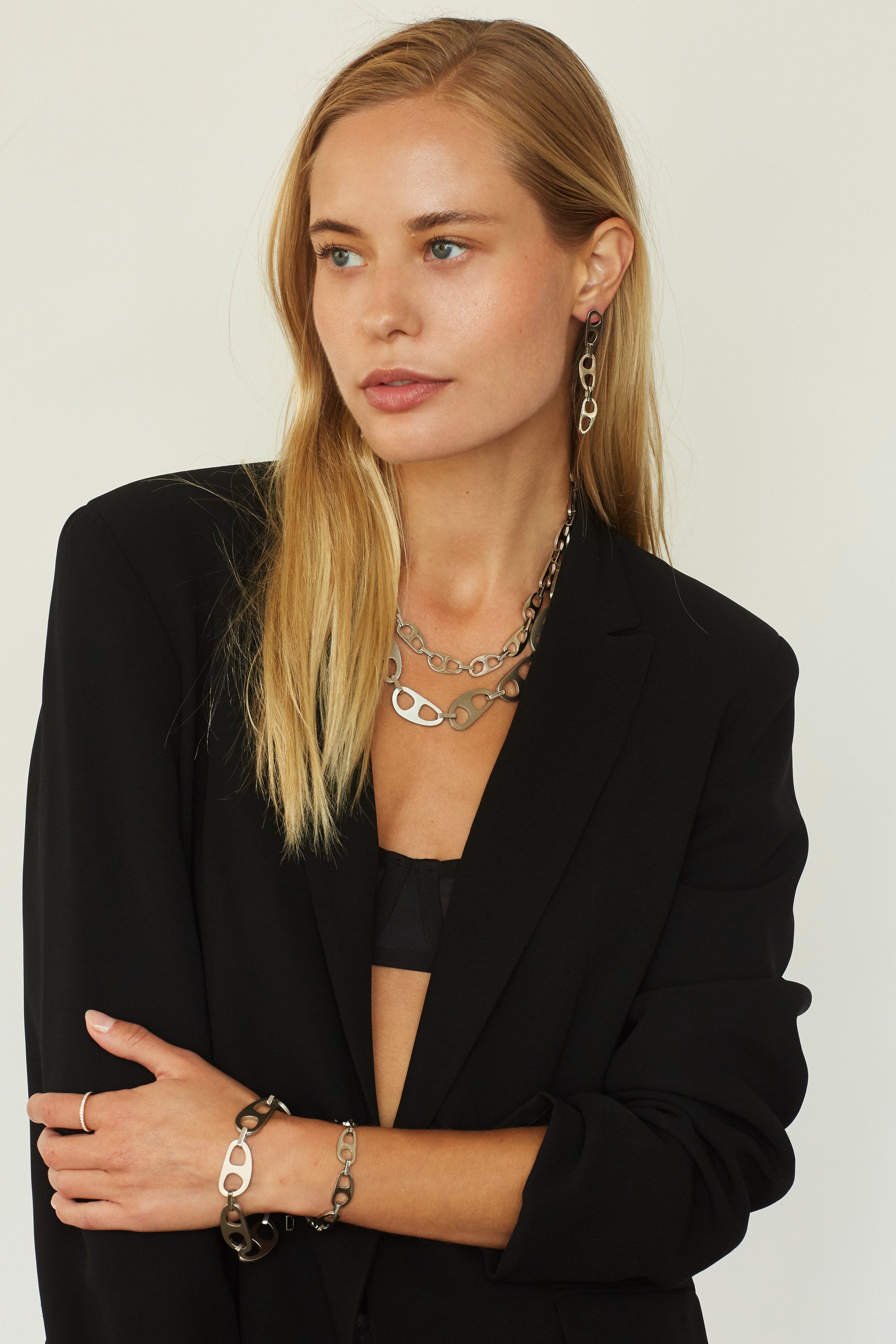 Full view of model in the Silver Tab Collection by  bagatiba 