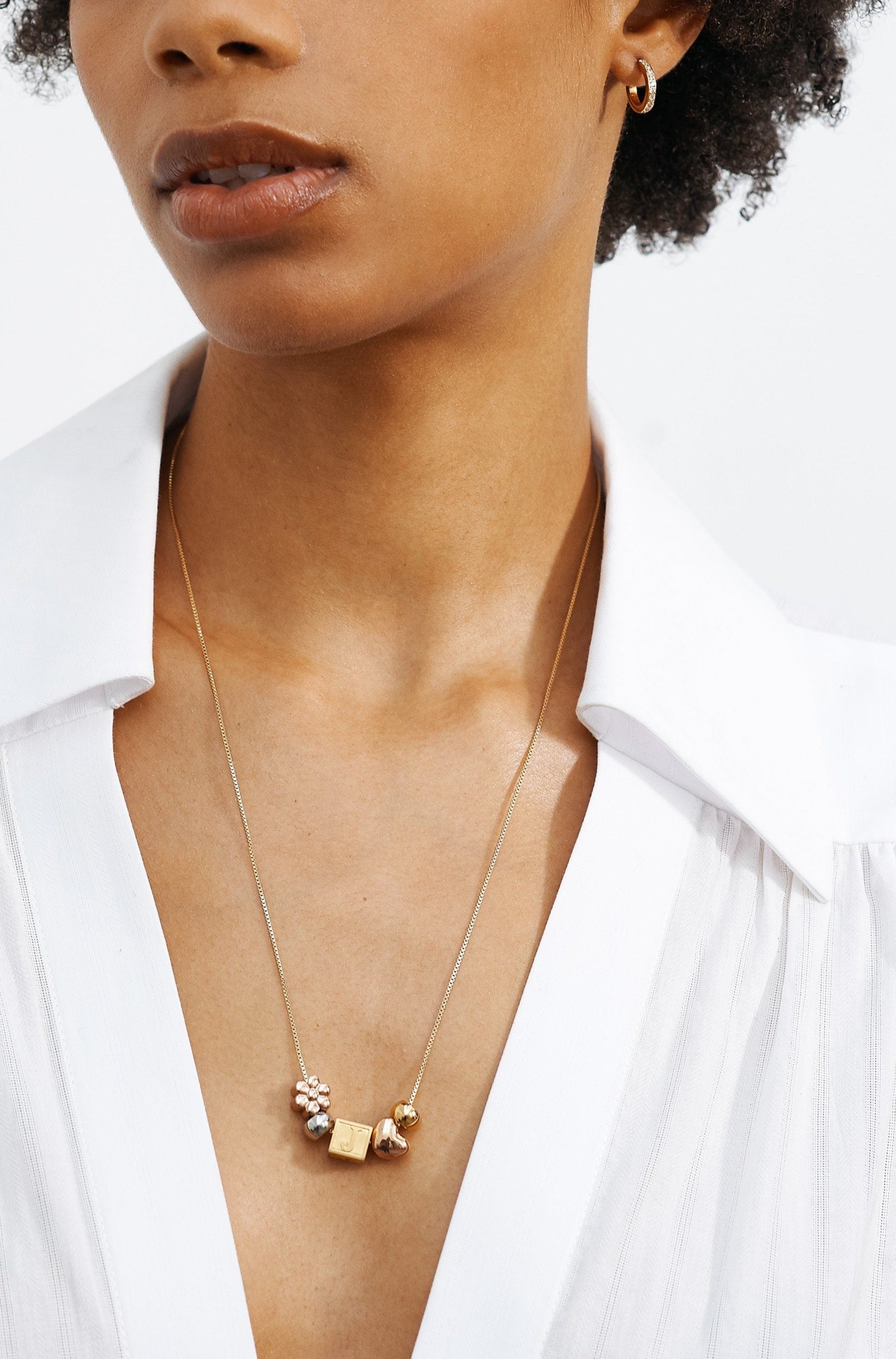 Small Diamond Hoops Earrings Bagatiba 