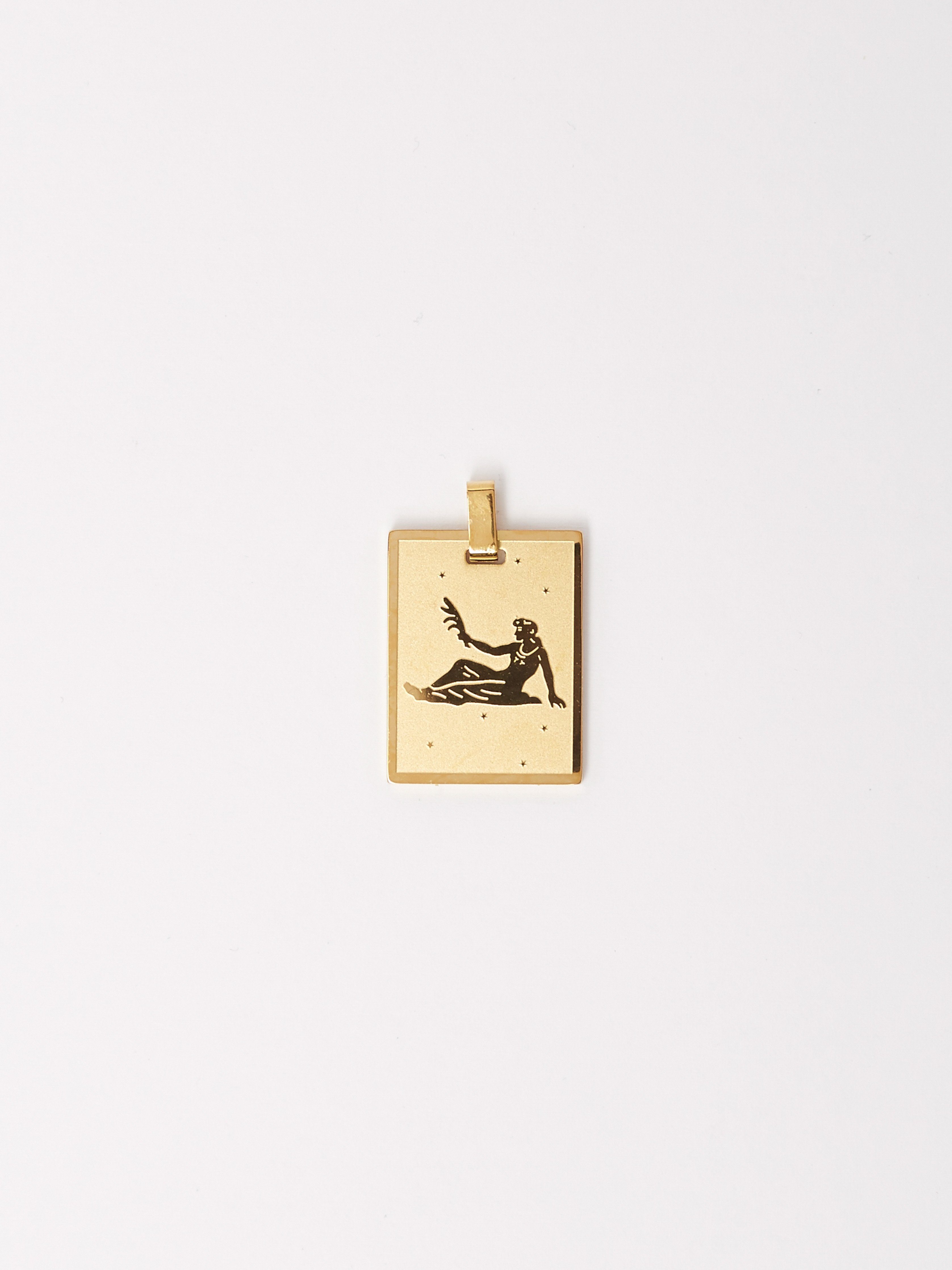 Flat lay view of the Virgo Charm charm Bagatiba 